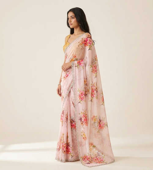 Blush Flora Saree