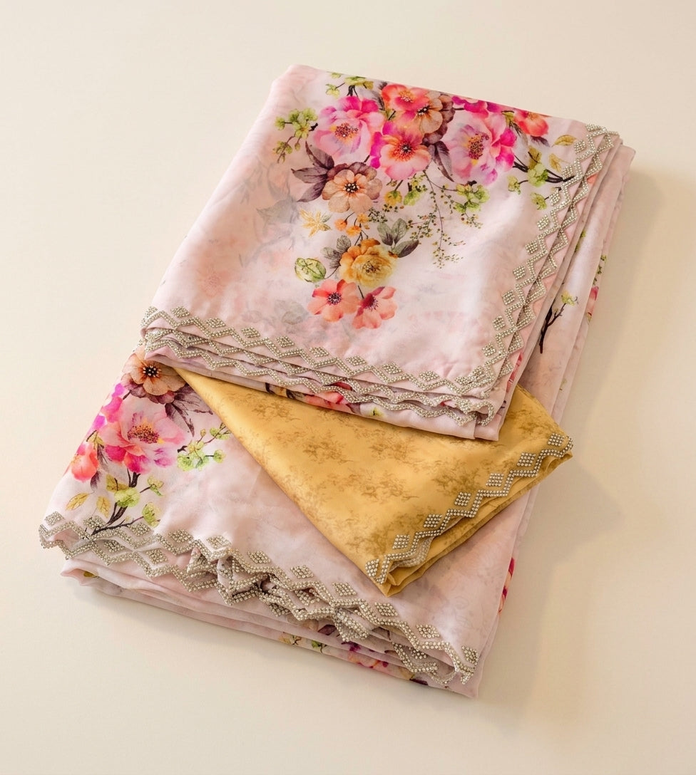 Blush Flora Saree
