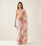 Blush Flora Saree