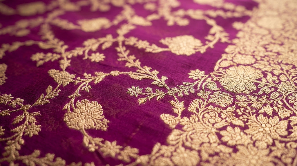 Gulnaar Khaddi Silk Saree