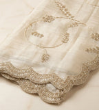 Ivory Whisper Pure Organza Saree