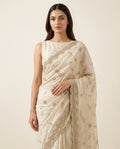 Ivory Whisper Pure Organza Saree