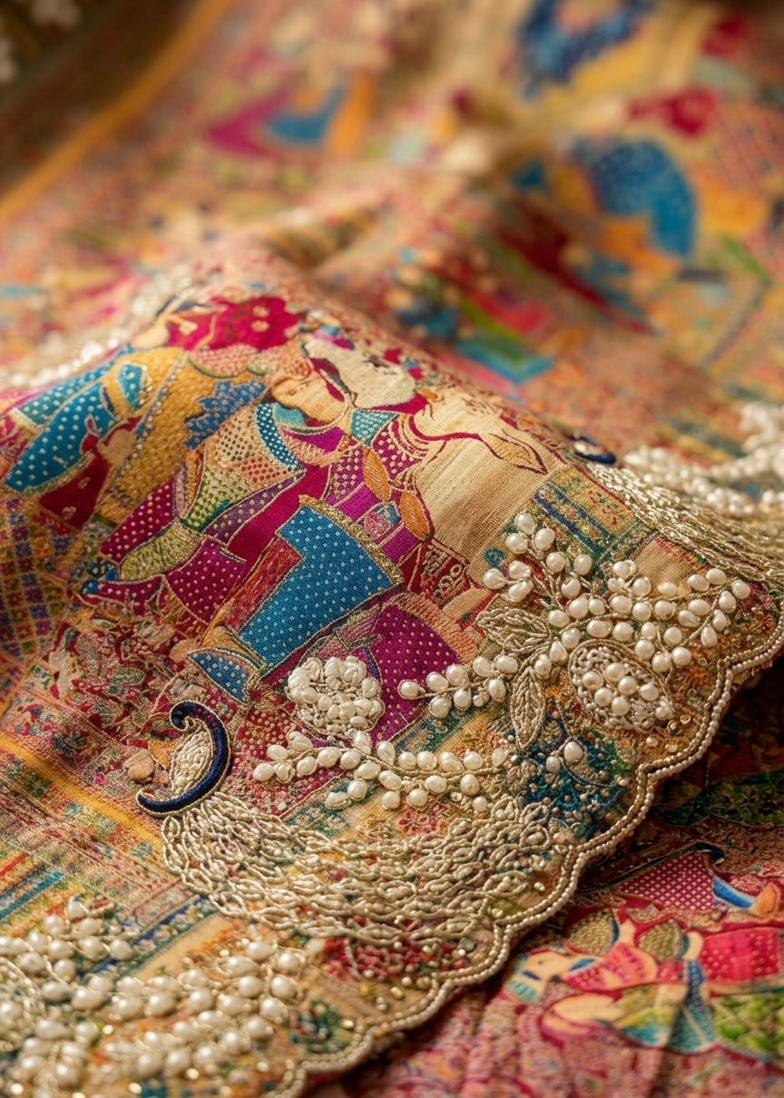 Rang Mahal Jamawar Silk Saree