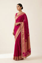 Rani Gulnaar Bangalore Silk Saree
