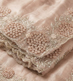 Rose Gold Tissue Saree