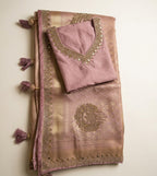 Rosewood Zari Tissue Saree