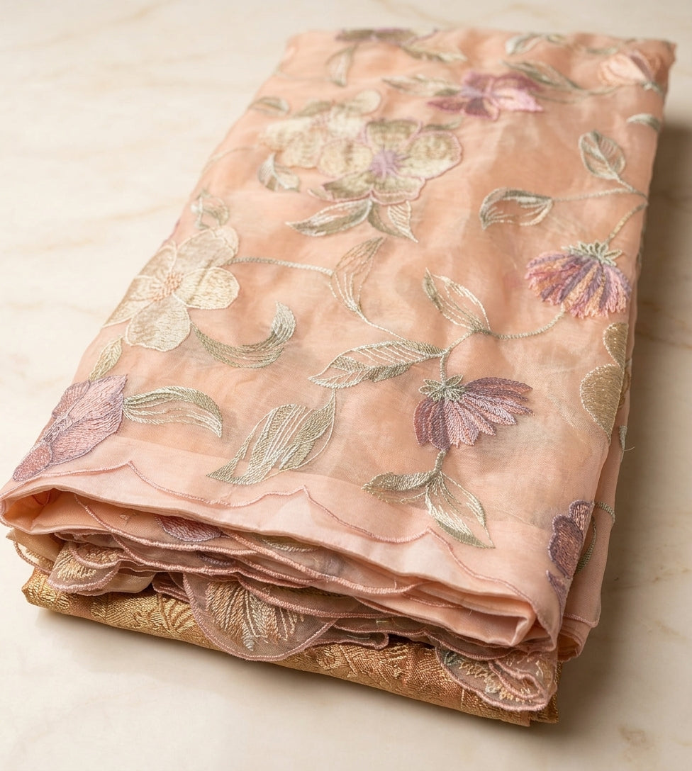 Nooré Blush Pure Organza Saree