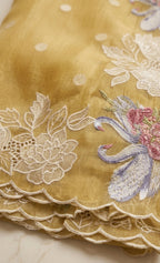 Sunehri Swan Organza Saree