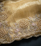 Mehrnoor Gold Tissue Saree