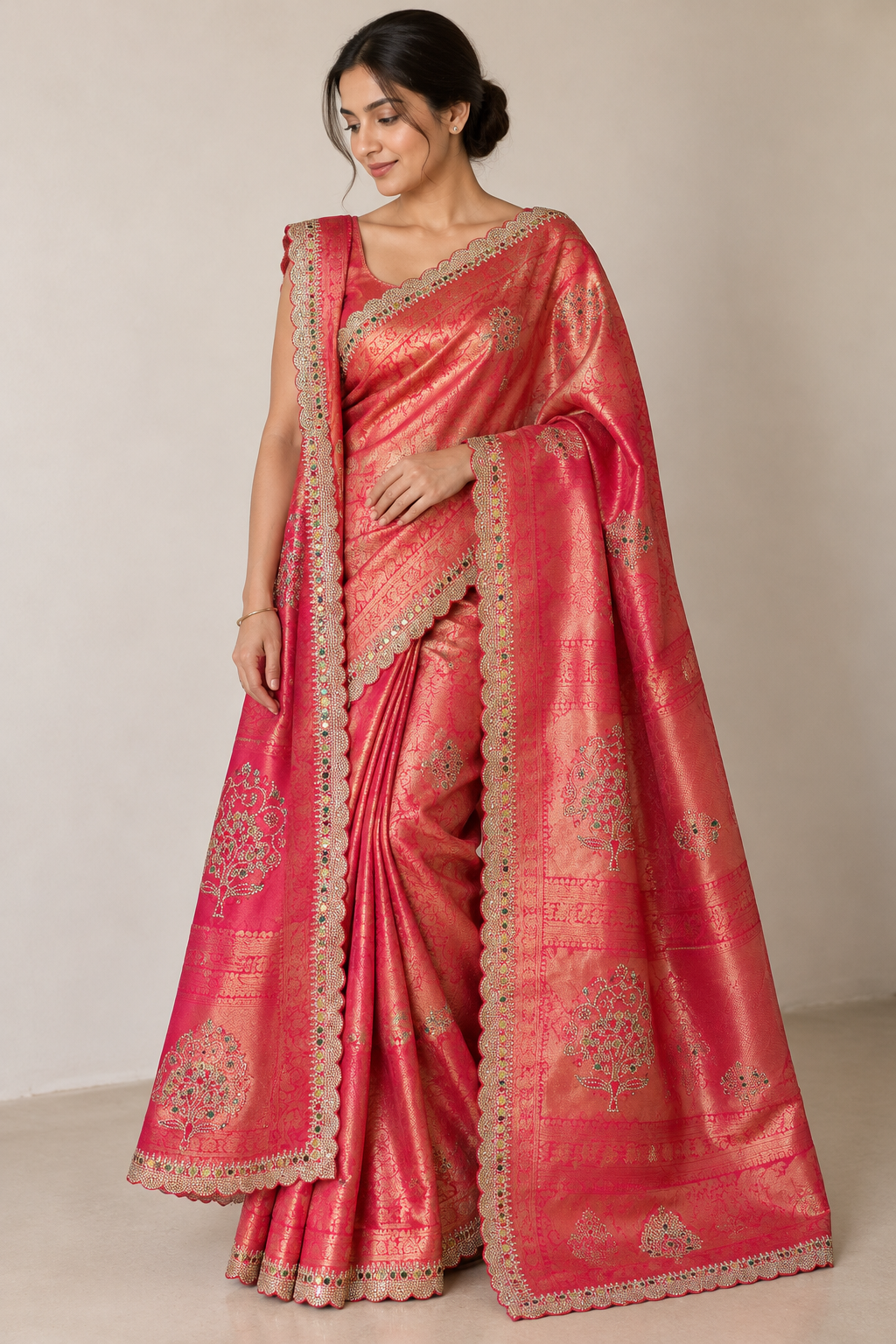 Zariya Jamawar Silk Saree