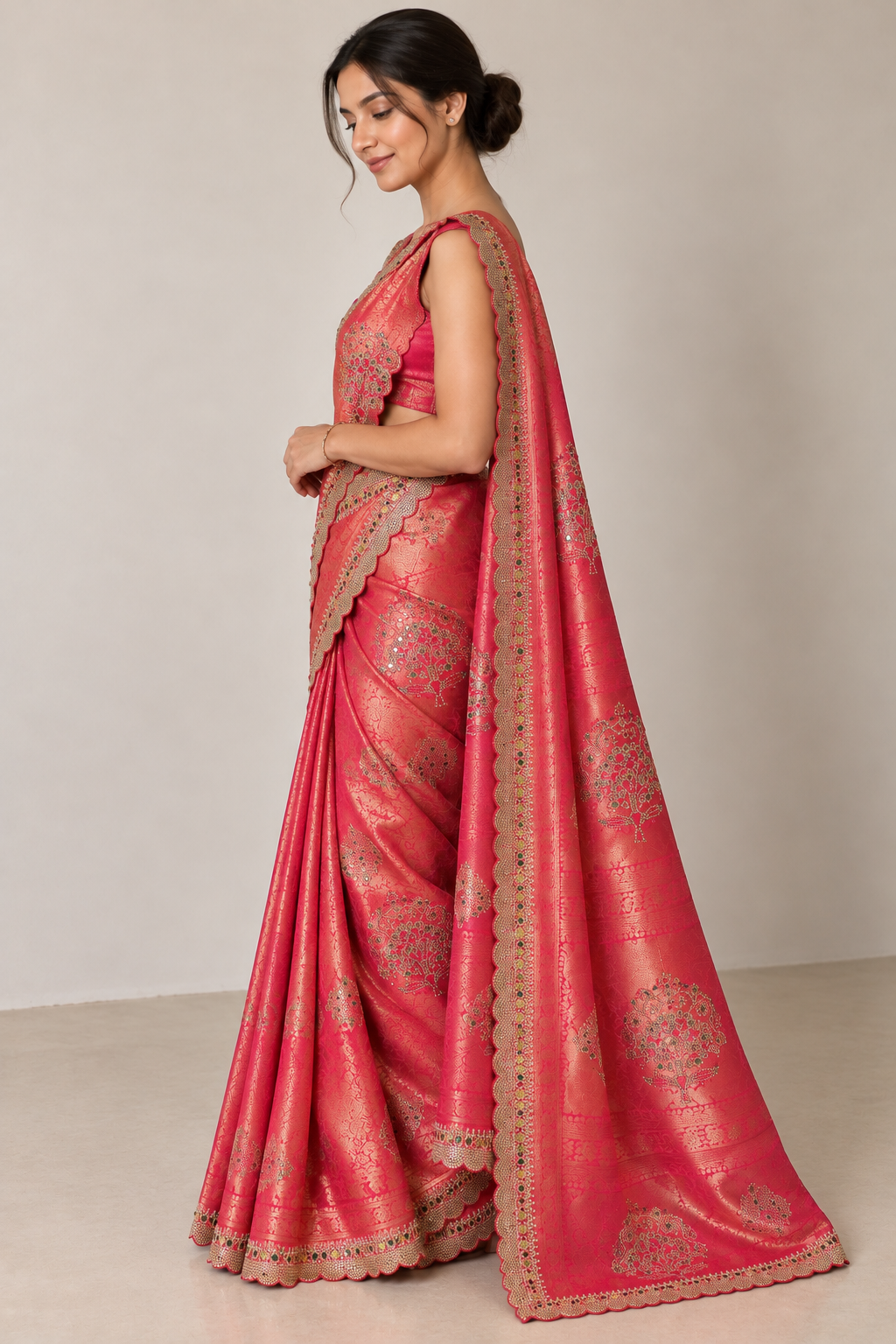 Zariya Jamawar Silk Saree