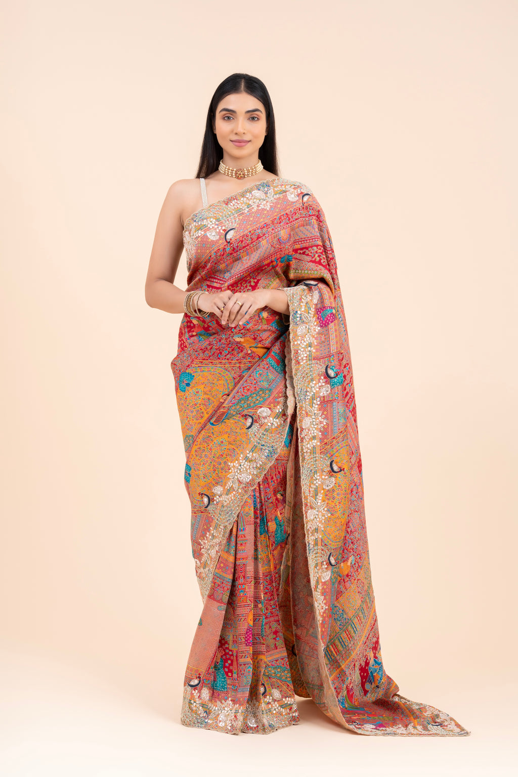 Rang Mahal Jamawar Silk Saree