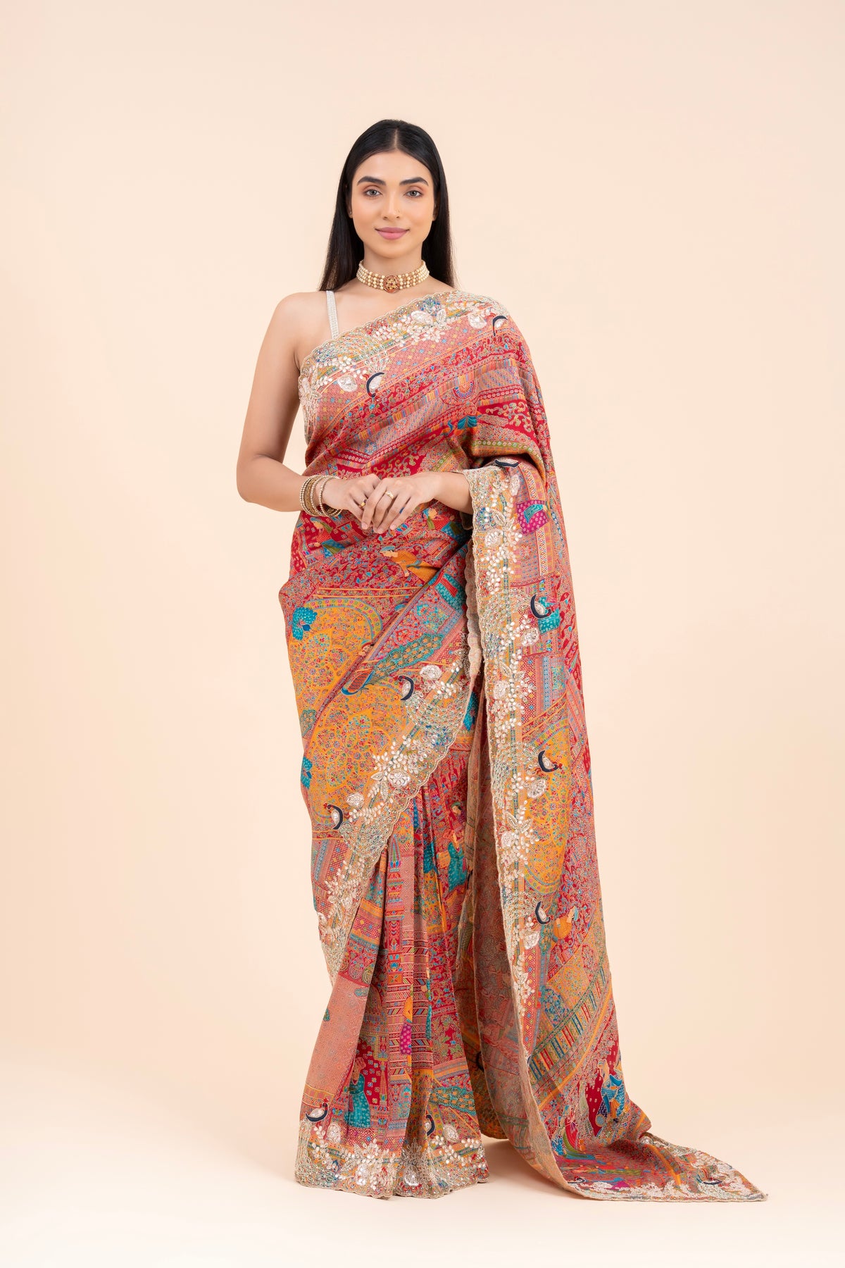 Rang Mahal Jamawar Silk Saree