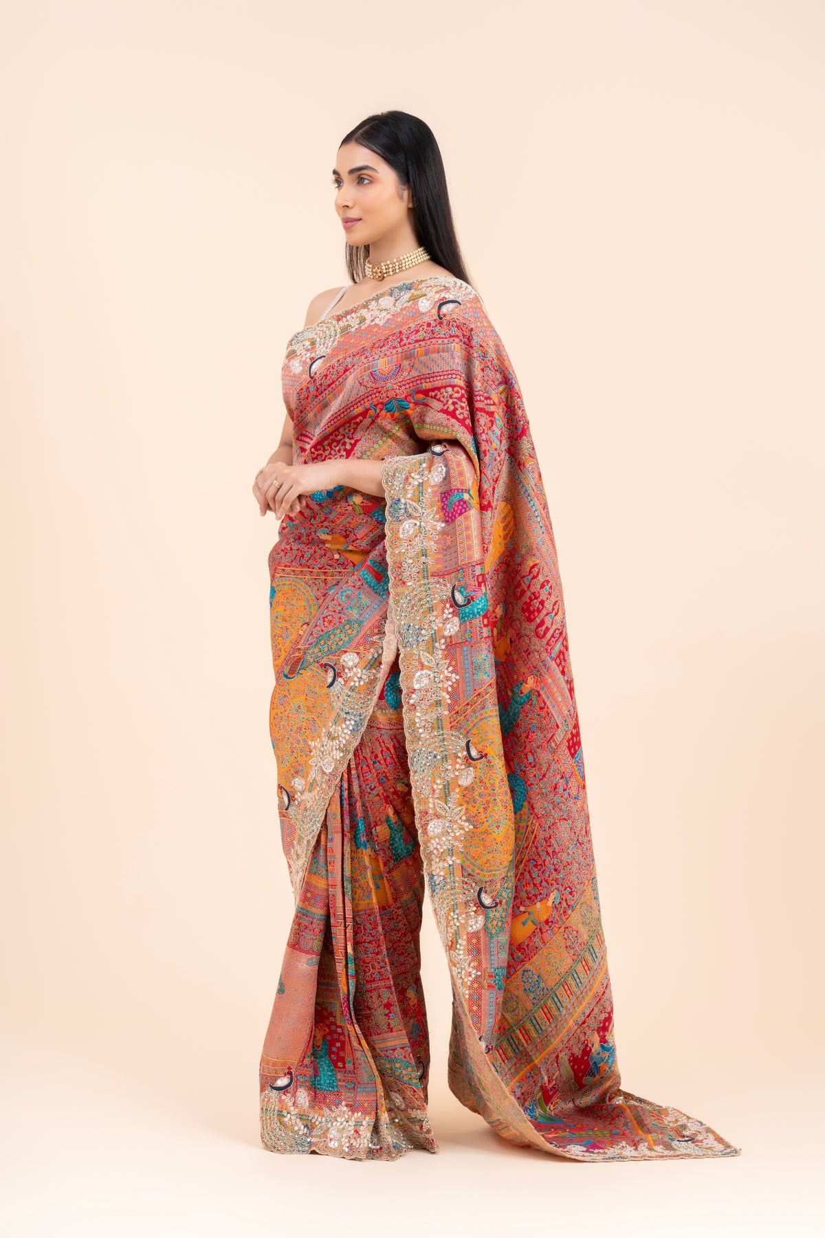 Rang Mahal Jamawar Silk Saree