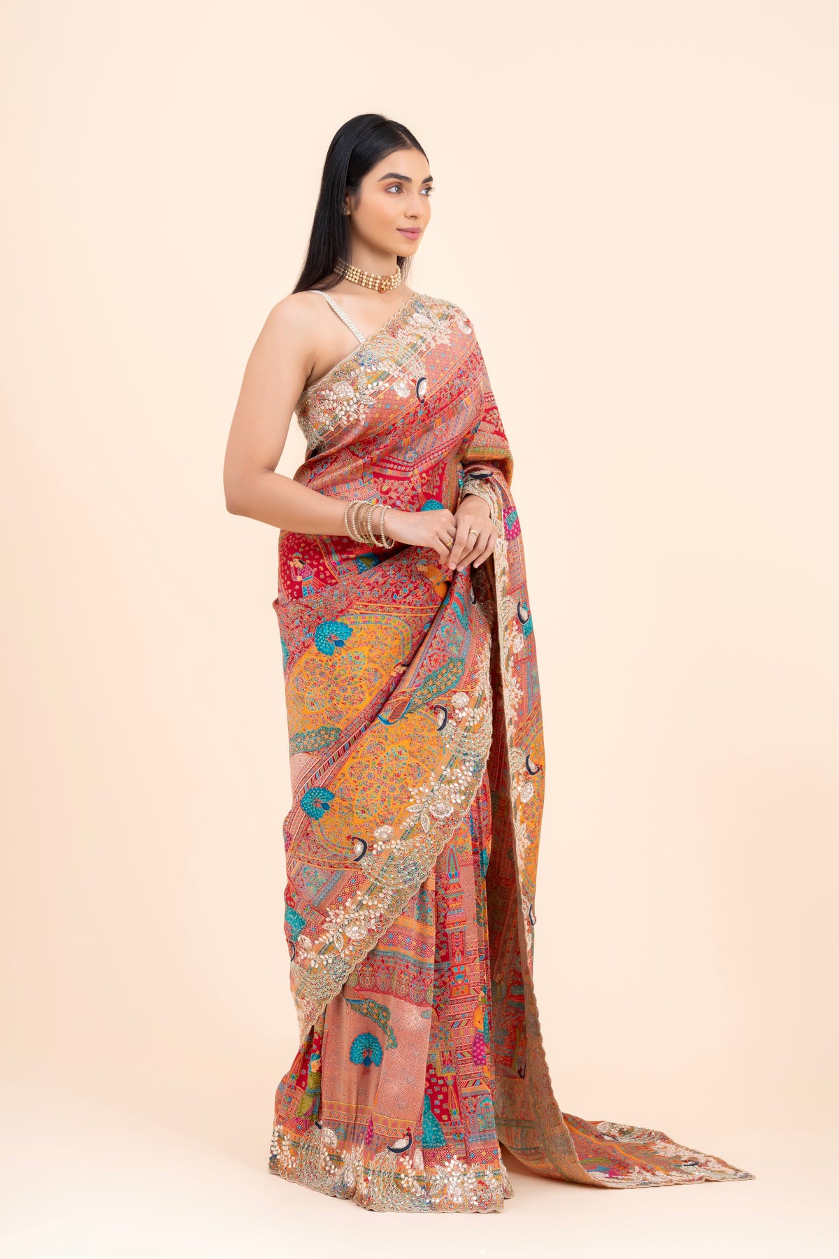 Rang Mahal Jamawar Silk Saree