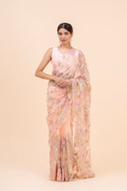 Nooré Blush Pure Organza Saree