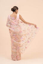 Nooré Blush Pure Organza Saree