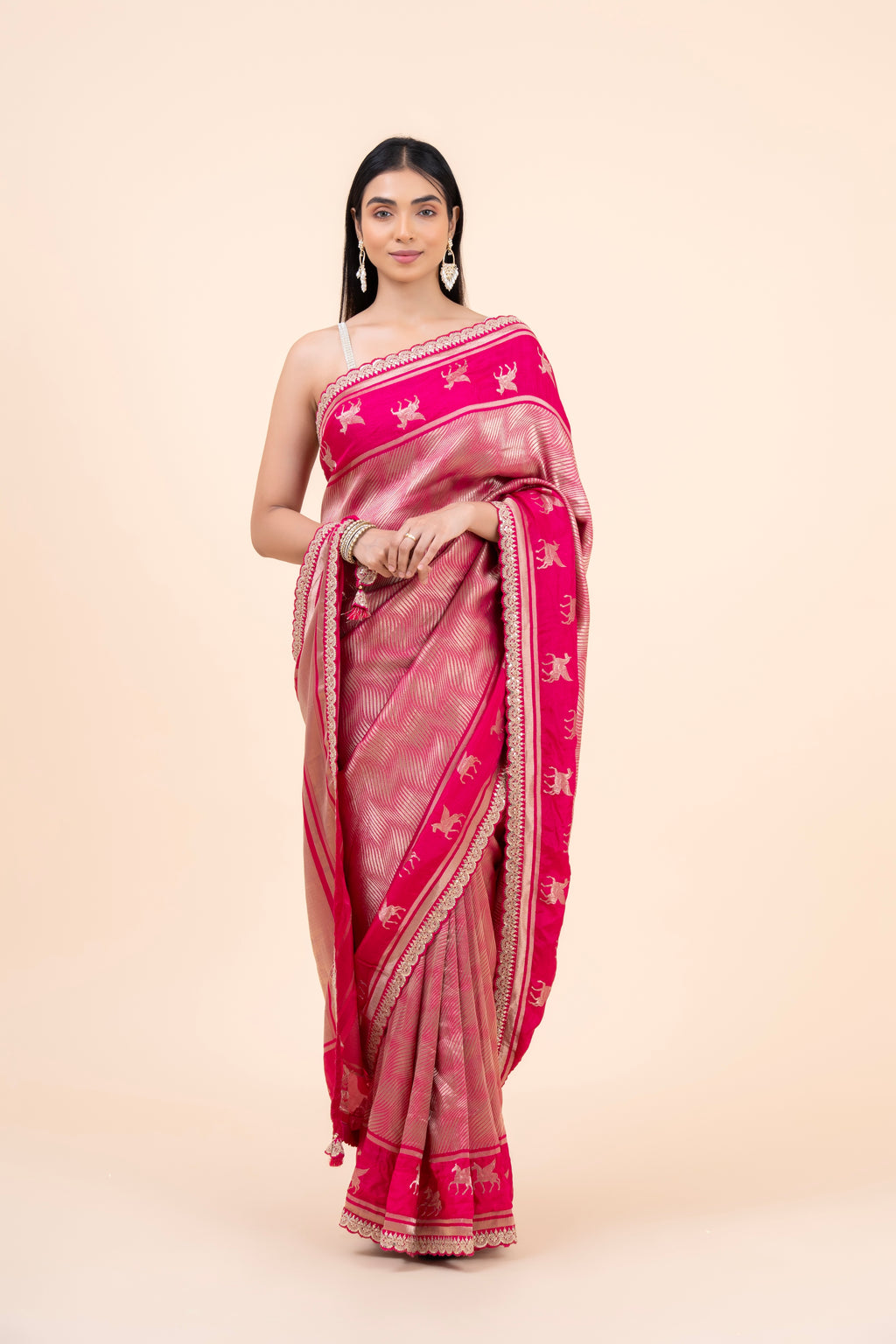 Rani Gulnaar Bangalore Silk Saree