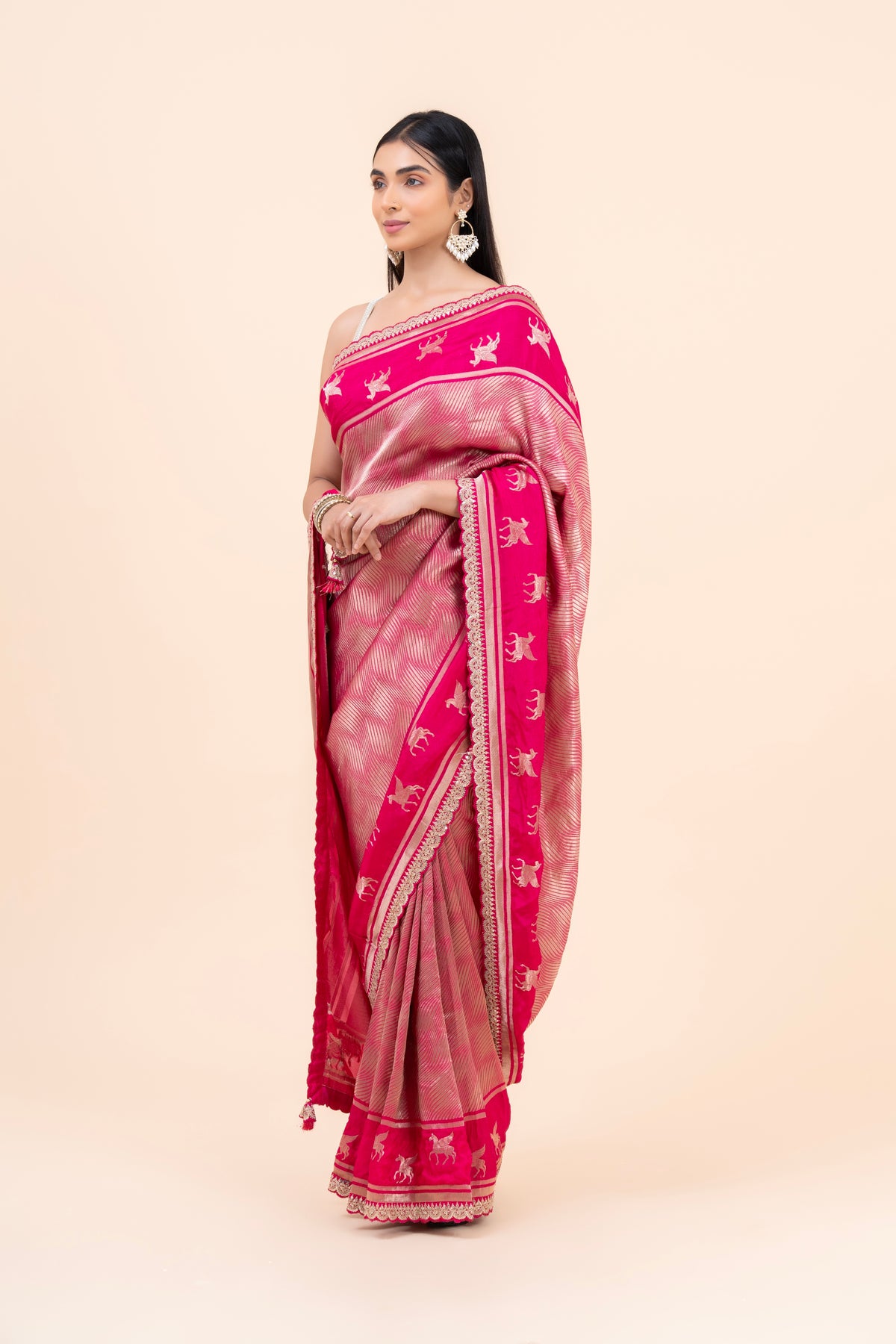 Rani Gulnaar Bangalore Silk Saree