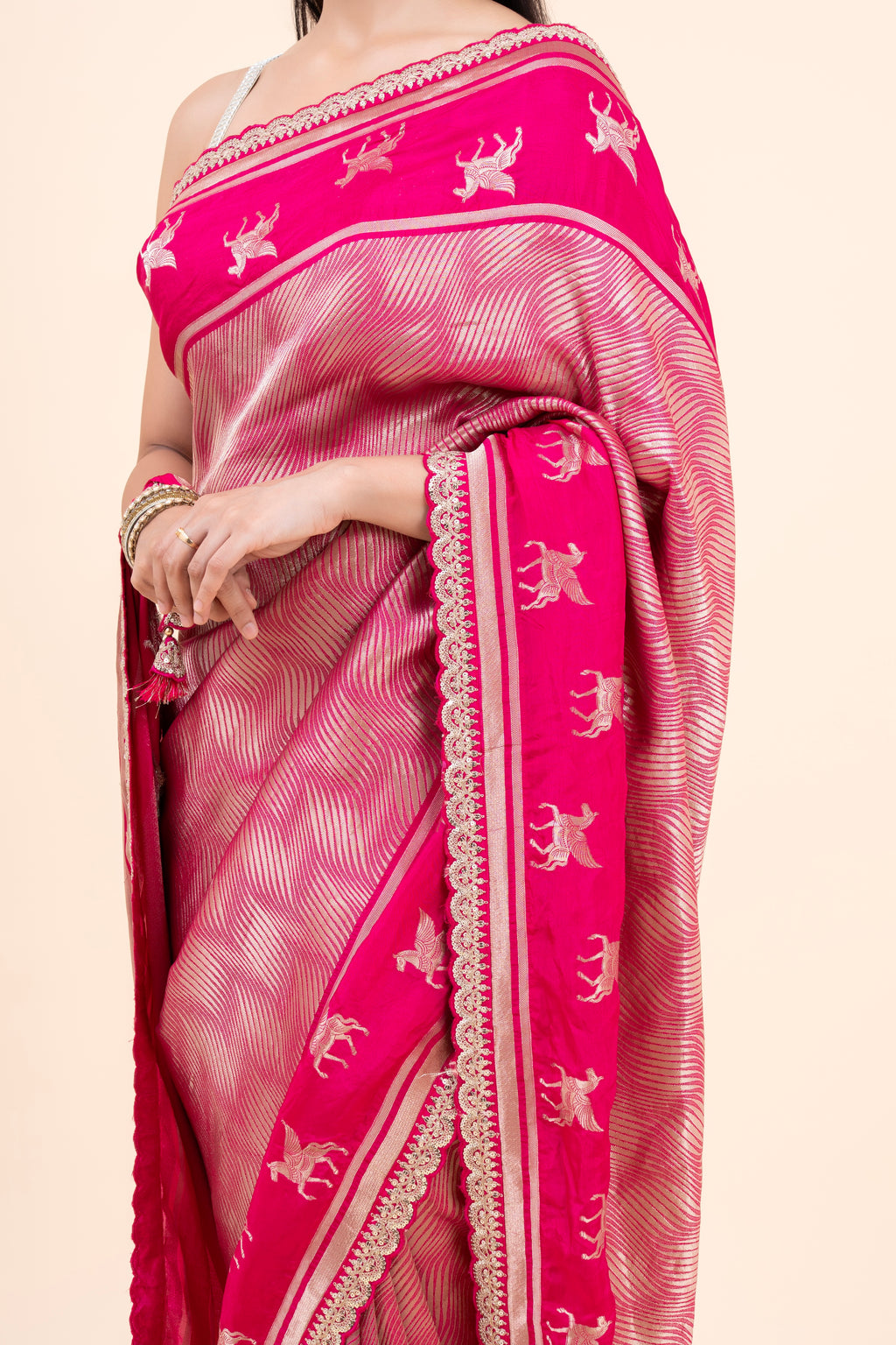 Rani Gulnaar Bangalore Silk Saree