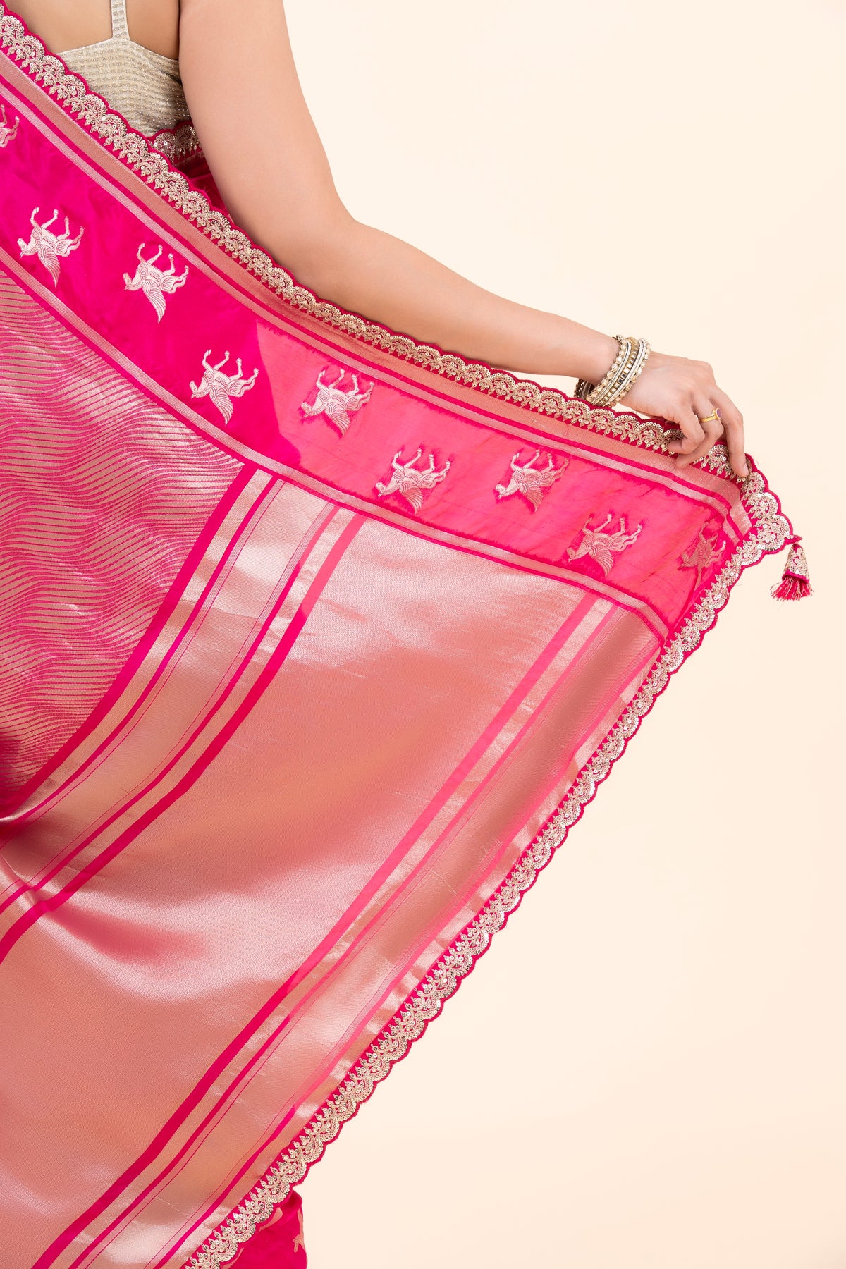 Rani Gulnaar Bangalore Silk Saree