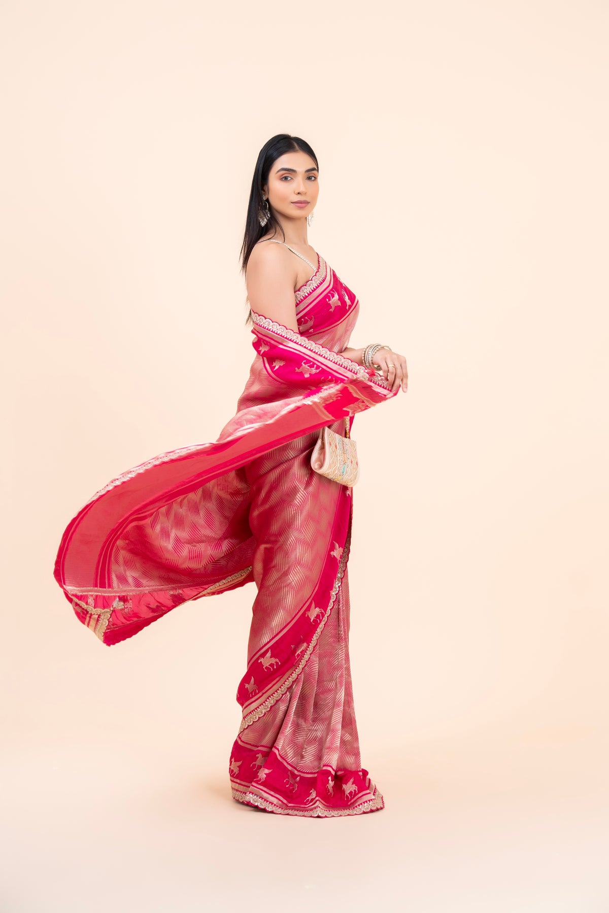 Rani Gulnaar Bangalore Silk Saree