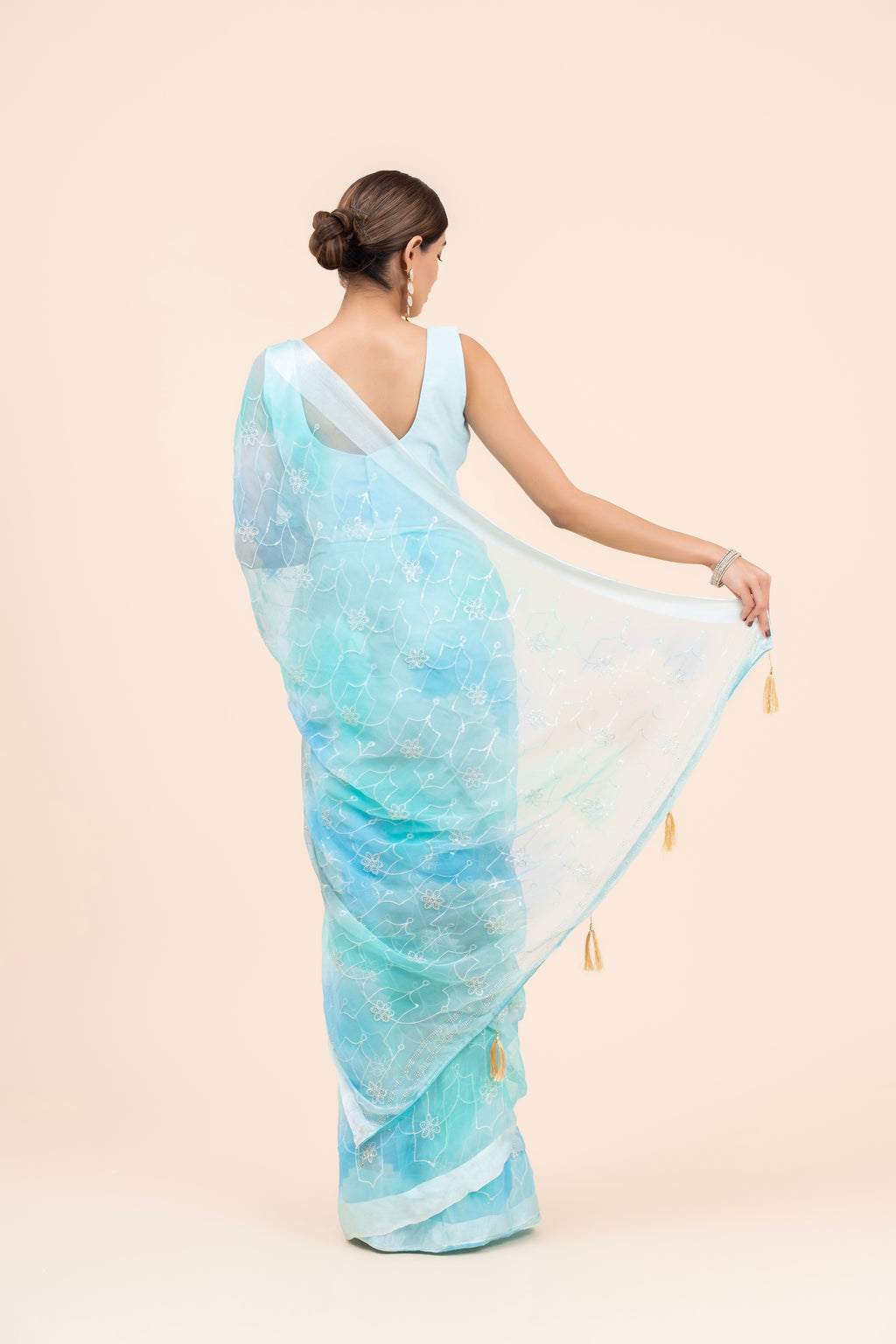 Aasma Embellished Chiffon Saree