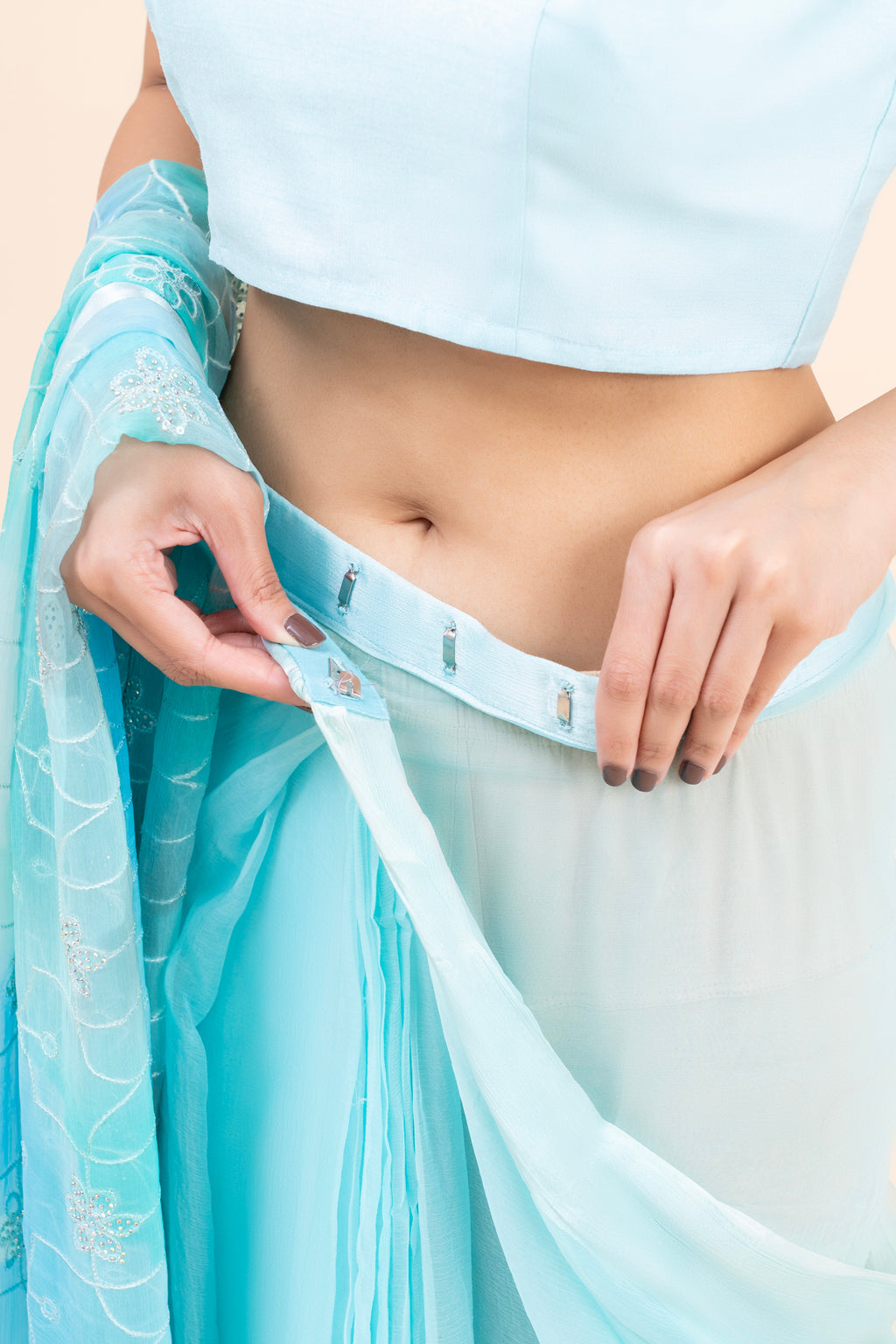 Aasma Embellished Chiffon Saree