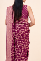 Gulnaar Khaddi Silk Saree
