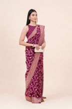 Gulnaar Khaddi Silk Saree