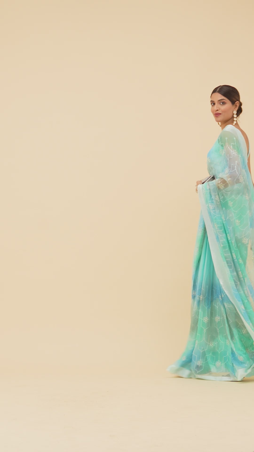 Aasma Embellished Chiffon Saree