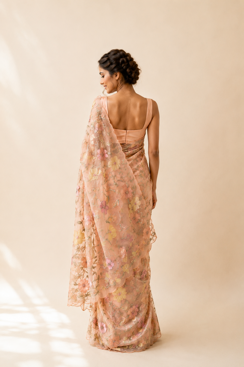 Nooré Blush Pure Organza Saree