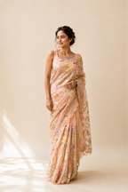 Nooré Blush Pure Organza Saree